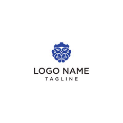 Brain Gear Mind Logic Logo, vector.
