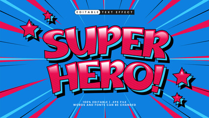 comic text effect super hero © EkaRangga