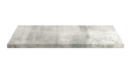 Cement shelves isolated on transparent background. Png realistic design element. - 681345125