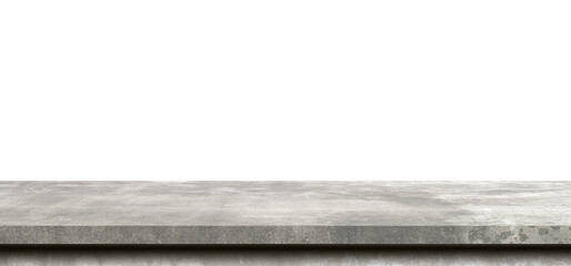 Cement table isolated on transparent background. Png realistic design element. - 681345135
