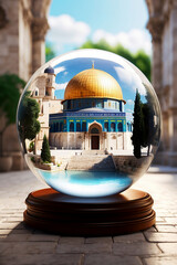 Masjid Al Aqsa Palastine  Creative Background  - obrazy, fototapety, plakaty
