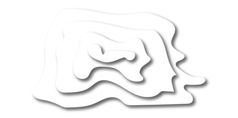 Modern wallpaper texture and realistic design use for banner flyers, posters.. Abstract White paper cut background with lines. topography realistic papercut decoration textured background.