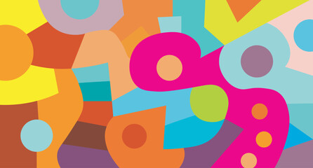 colorful abstract art for wall decoration