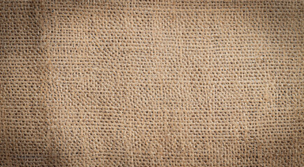 Brown canvas fabric for background, linen texture background