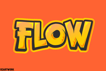 Abstract Word Flow Graffiti Style Font Lettering Vector Illustration Art For Tshirt, Hoodie, and sticker
