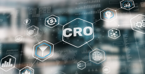 Conversion Rate Optimization. CRO Business Finance concept