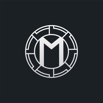 M Letter Logo Concept. Creative Minimal Monogram M Logo Template. Universal Premium Logotype