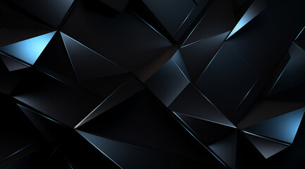 Soft black geometric background with a matte finish. - obrazy, fototapety, plakaty