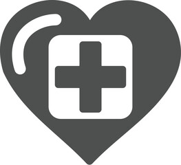 Heart, cardiology, healthcare icon