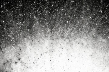 Monochrome image of a dynamic powder explosion, suitable for high-energy design backgrounds and...