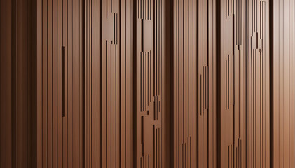Fototapeta premium abstract geometric background, abstract simetris paneling pattern 3D paneling decorative ilustration, wood motive, panel wood, wooden, wood panel