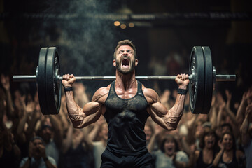 Fototapeta na wymiar person lifting weights