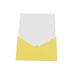 3D Envelope Paper Icon