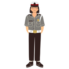 Police woman vector, police woman, police woman illustration