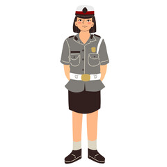 Police woman vector, police woman, police woman illustration