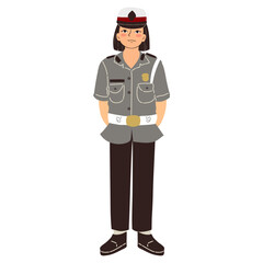 Police woman vector, police woman, police woman illustration