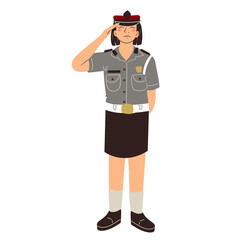 Police woman vector, police woman, police woman illustration