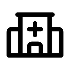 hospital line icon