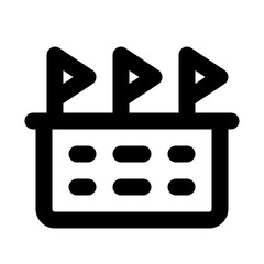 stadium line icon