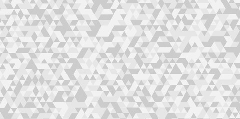 Seamless geometric pattern square shapes low polygon backdrop background. Abstract geometric wall tile and metal cube background triangle wallpaper. Gray and white polygonal background. - obrazy, fototapety, plakaty