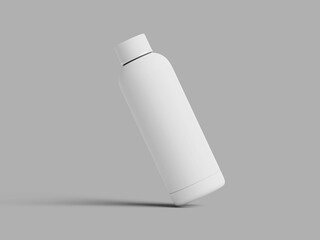 White Blank Bottle Mockup 3D Render Insulated Water Bottle