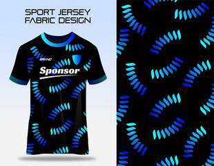 Sport jersey uniform. Fabric textile pattern Design for soccer football, badminton, volleyball and tennis club - obrazy, fototapety, plakaty