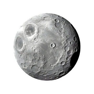 round moon isolated on transparent background ,full moon png ,generative ai