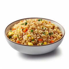 Fried rice with vegetables and meat