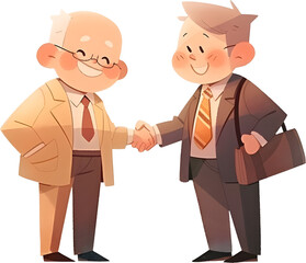 Fototapeta premium businessmen handshake