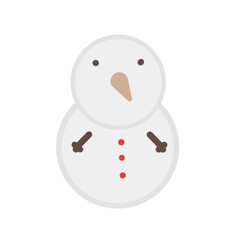 snowman on white