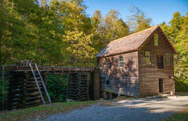 The Mountain Farm Museum and Mingus Mill at Great Smoky Mountains National Park