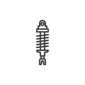recommend clip art: Car shock absorber line icon