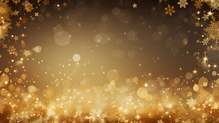Christmas abstract gold background