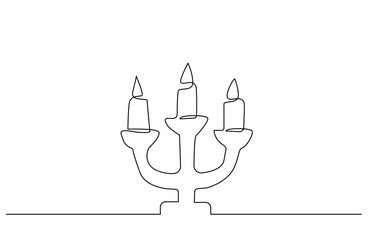 old historical candlestick candle classic retro vintage object line art design