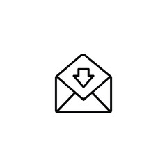 Envelope icon, mail icon, email sign vector