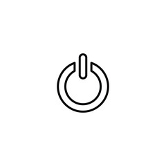 Power button icon, power sign vector