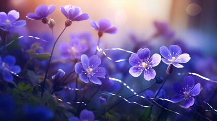 Fototapeta na wymiar Violet flowers