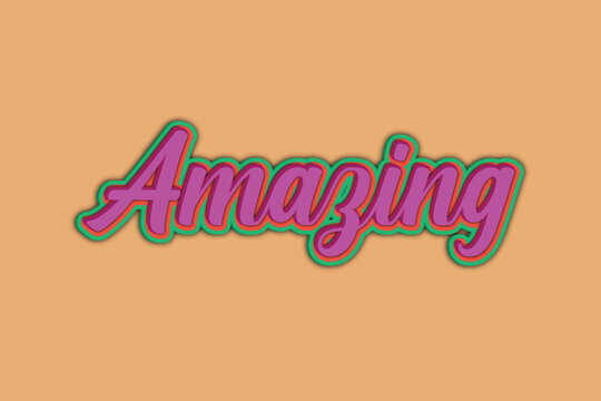 Amazing editable text effect template