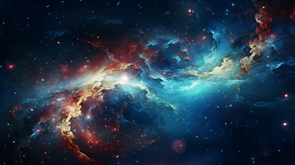 Poster A view from space to a spiral galaxy © Ideas
