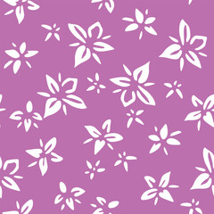  Japanese White Orchid Fall  Vector Seamless Pattern