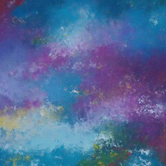 Contemporary Multicolored Abstract Art Texture Wallpaper Wall Art