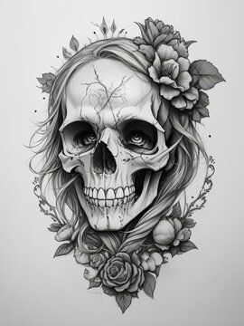 skull image, created with ai.