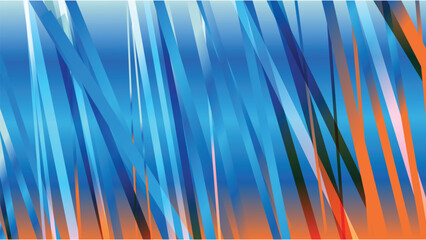 Free vector shiny orange and blue abstract background design