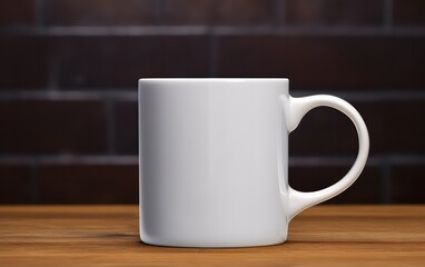 Ceramic mug mockup , often blank or customizable, used for showcasing designs, logos, or patterns before they are applied to actual ceramic mugs