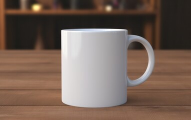Ceramic mug mockup , often blank or customizable, used for showcasing designs, logos, or patterns before they are applied to actual ceramic mugs
