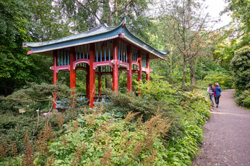 Japanese pavilion in the Botanical Garden of Berlin, Germany