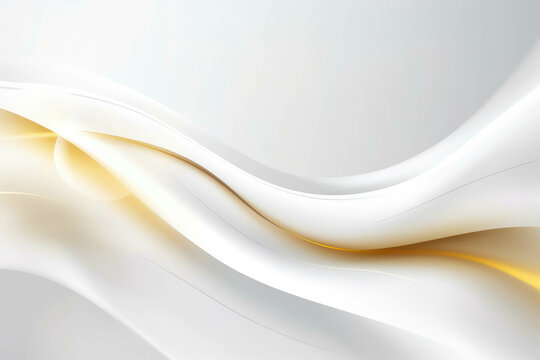 abstract background with smooth lines in white and gold colors © bad_jul