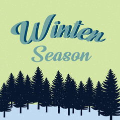 Winter season text effect template with 3d style use for logo and business brand