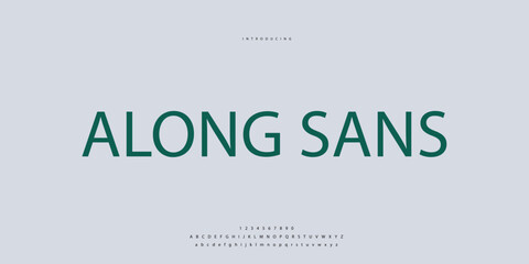 Elegant Font Uppercase Lowercase and Number. Classic Lettering Minimal Fashion Designs. Typography modern Sen serif fonts regular decorative vintage concept. vector illustration © SyedMuhammad