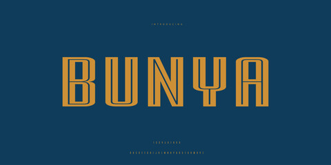 Elegant Font Uppercase Lowercase and Number. Classic Lettering Minimal Fashion Designs. Typography modern Sen serif fonts regular decorative vintage concept. vector illustration © SyedMuhammad